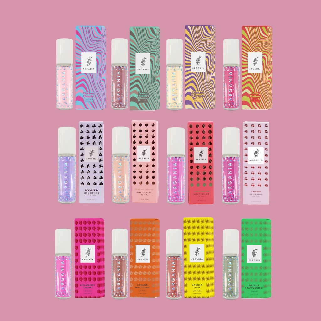 Argania Lip Oil Lip Fuel 10ml MirrorShine Treatment with Jojoba Oil