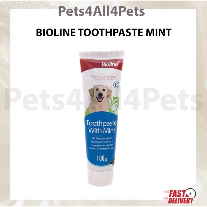 Bioline Toothpaste With Mint for Dogs 100g Shopee Malaysia