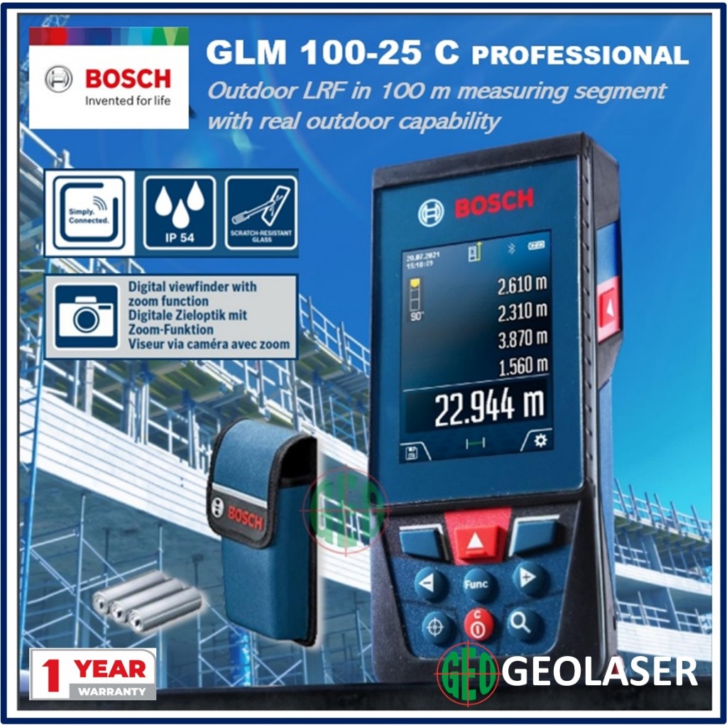BOSCH GLM 30 / 40 / 50 / 100 / 150M Laser Distance Meter Measurer GLM40