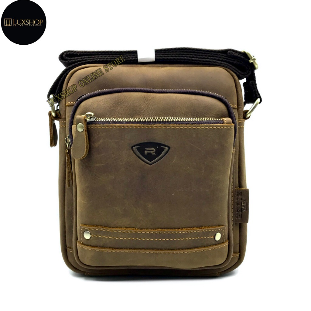 L Size Rush Rider Sling Bag Full Cow Leather Shoulder Bag CrossBody ...