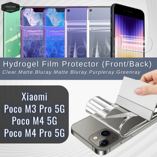 Xiaomi Poco M3 M4 Pro 5G Front Back Nano Hydrogel Phone Screen ...