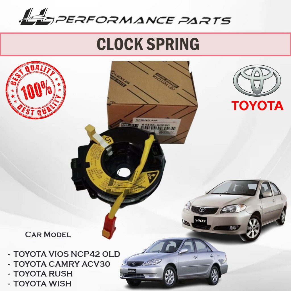 Toyota Vios NCP42 Old / Camry ACV30 / Rush / Wish Airbag Spring Cable ...