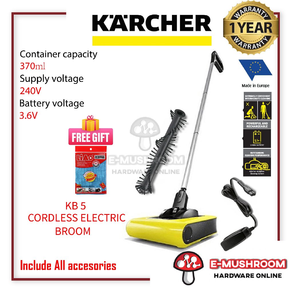 Karcher Cordless Sweeper Electric Broom KB5 Shopee Malaysia
