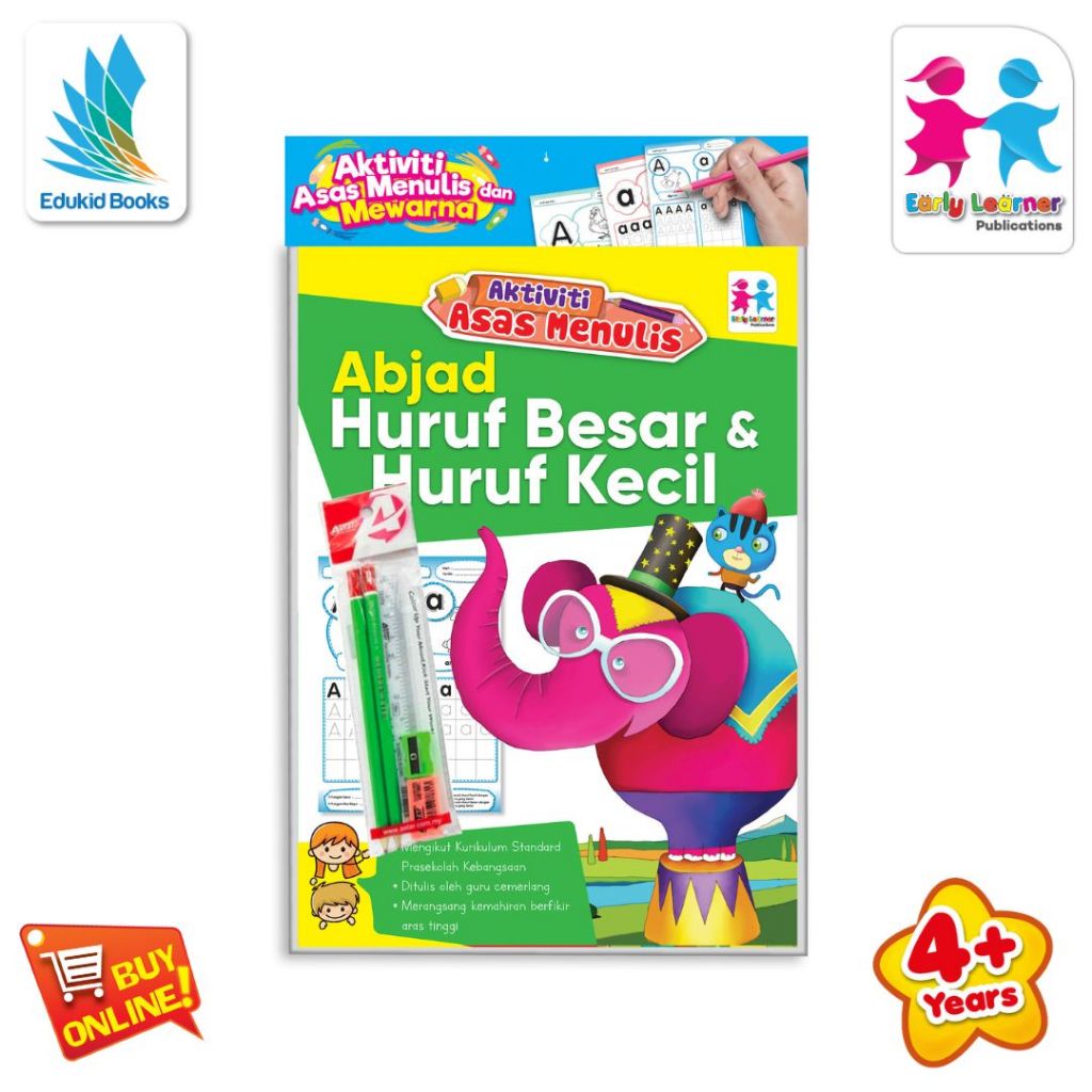 Buku Aktiviti - Abjad Huruf Besar Dan Huruf Kecil - Aktiviti Asas ...