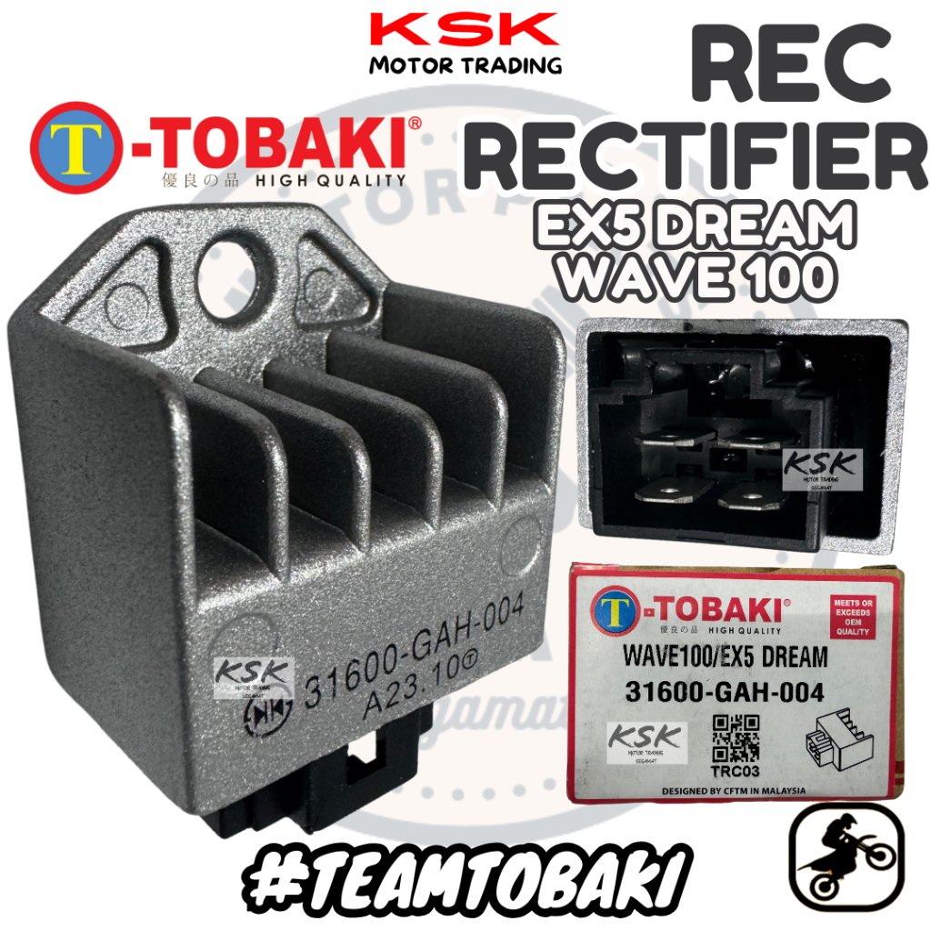 TOBAKI RECTIFIER REC HONDA EX5 DREAM WAVE100 WAVE110 WAVE100R Shopee