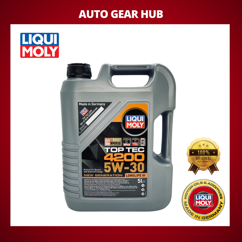 Top Tec 4200 5W-30 New Generation Liqui Moly Longlife III (5L) | Shopee ...