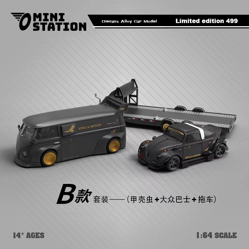 Miniature RWB Beetle Targa Noire TIME MICRO 1/64 - Édition Limitée, Neuve