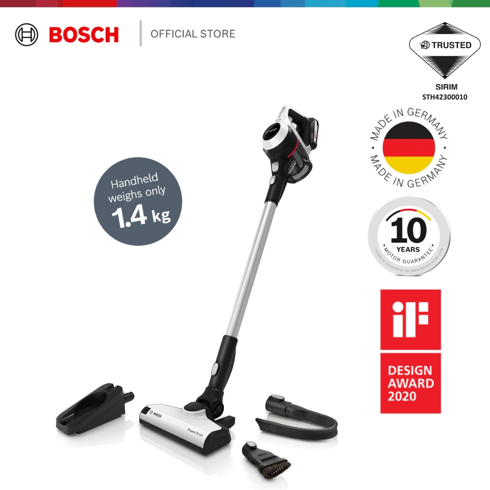 Bosch Series 6 Unlimited 18V Cordless Handstick Vacuum White - BCS61113 ...
