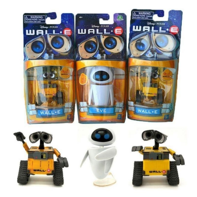 Thinkway Toys Wall-E: Wall-E and Eve detailed action figures (set of 3 ...