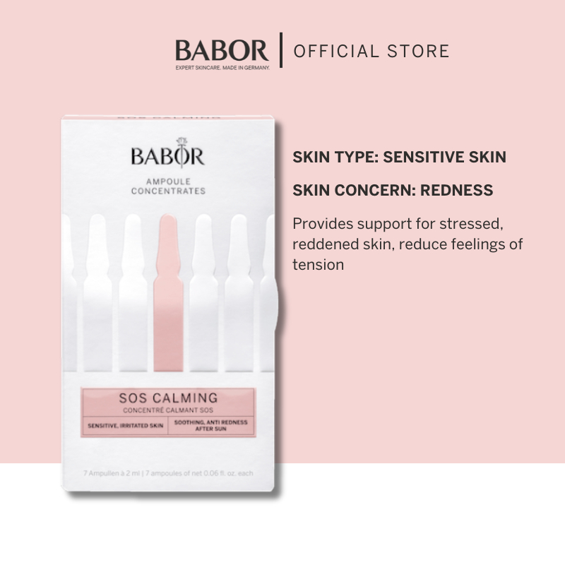 BABOR SOS Calming Ampoule Concentrate (7 x 2 ml) Instant soothing and
