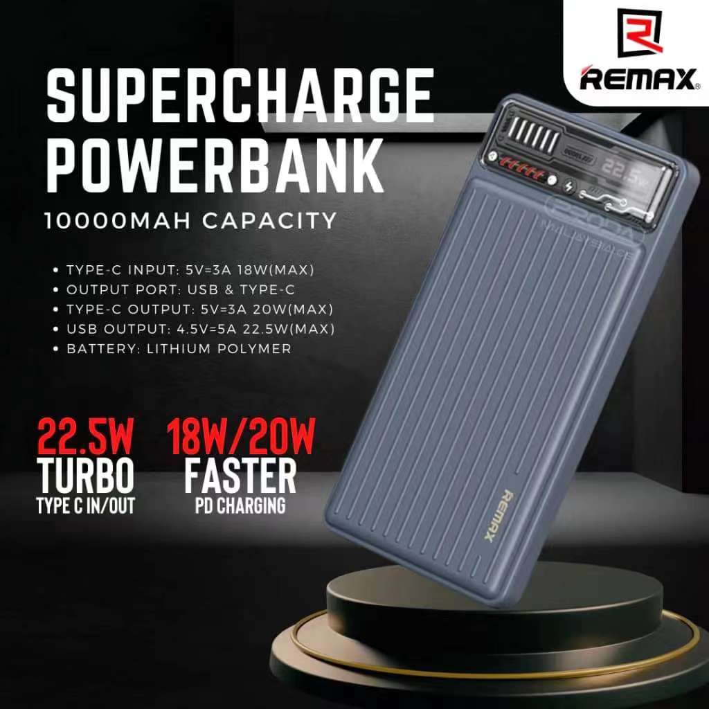 REMAX RPP-616 10000mAh Powerbank / PD 20W + QC 22.5W Super Fast ...