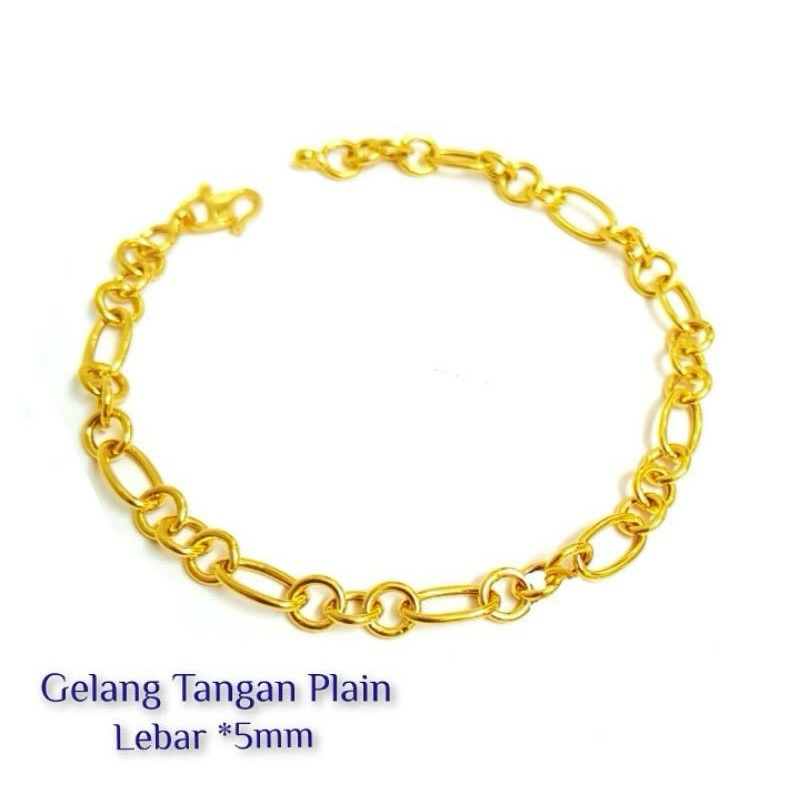 🌈 Exclusive Paper Clip Bracelet.Gelang Tangan Paper Clip Emas 916🌈