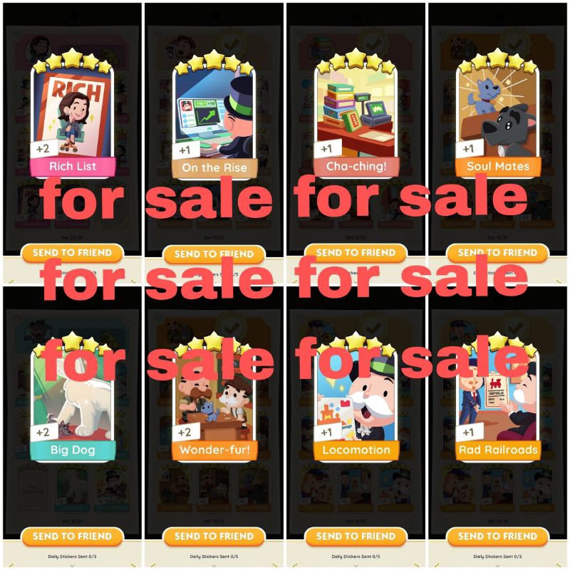 MONOPOLY STICKERS RM10-20_PLS PM FIRST | Shopee Malaysia