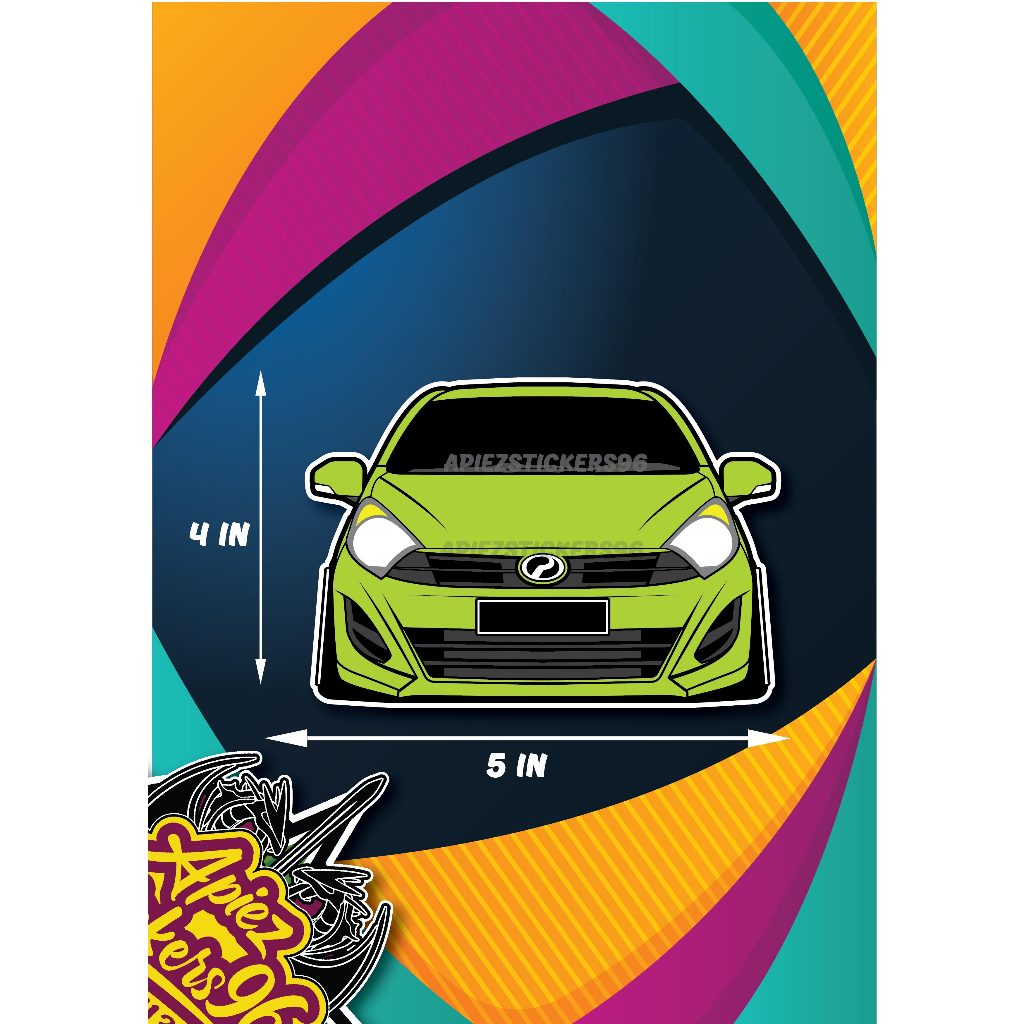 Sticker axia G first model depan jenis tampal luar | Shopee Malaysia