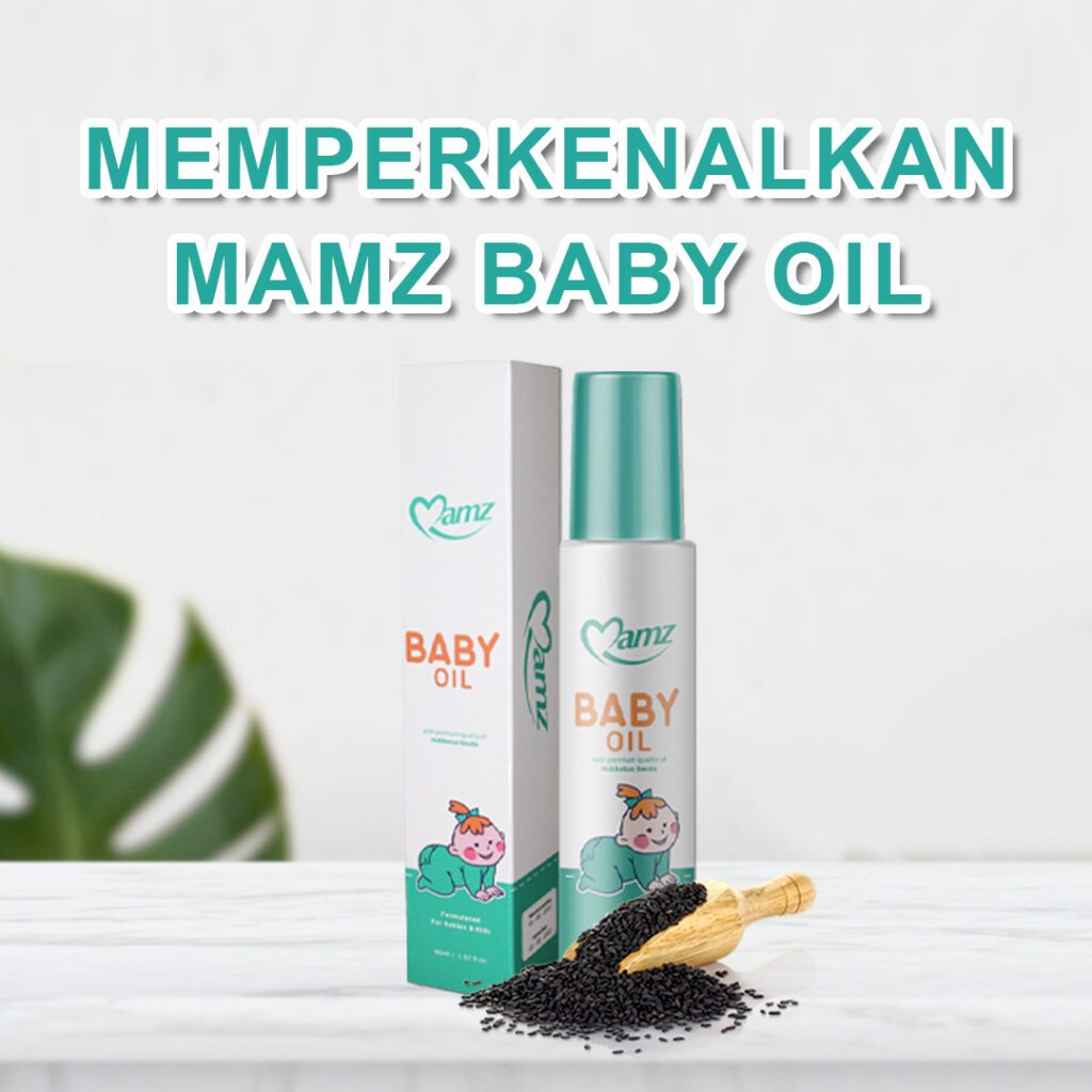 🔥MAMZ BABY OIL ORIGINAL HQ🔥 PENAWAR BATUK & SELSEMA BAYI DAN KANAK ...