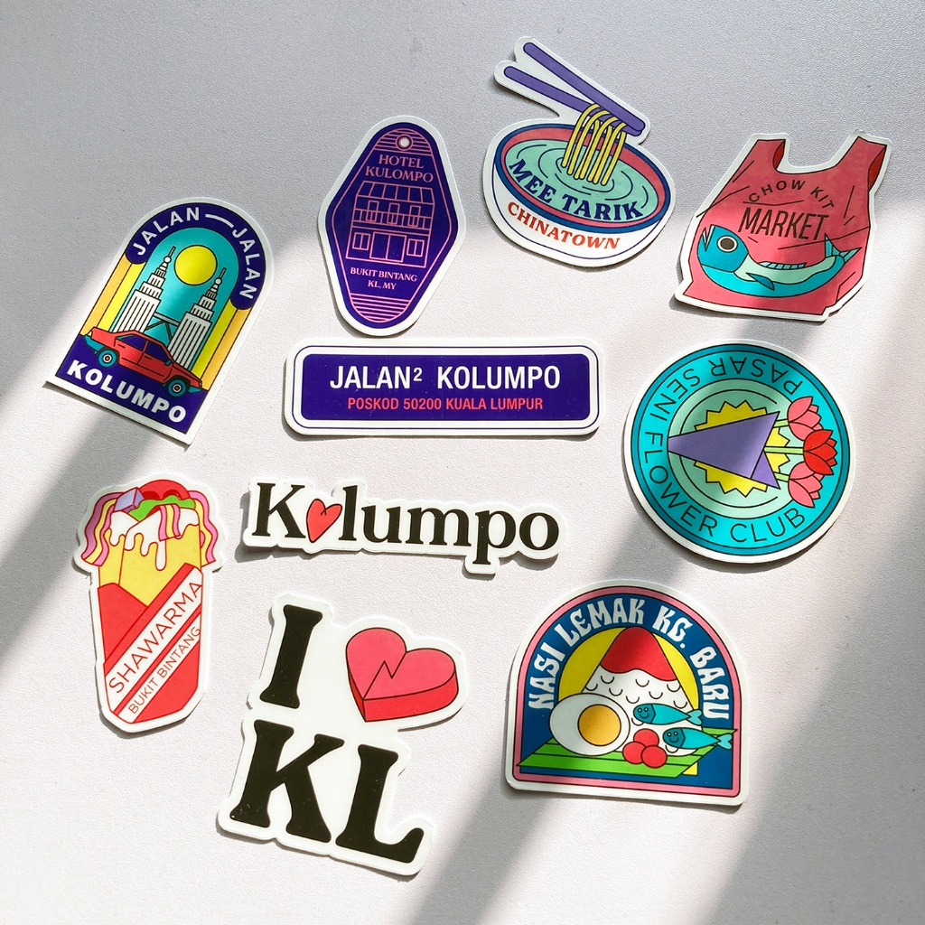 Aesthetic Cool Sticker Kuala Lumpur Theme by Rated Studio | Shopee Malaysia
