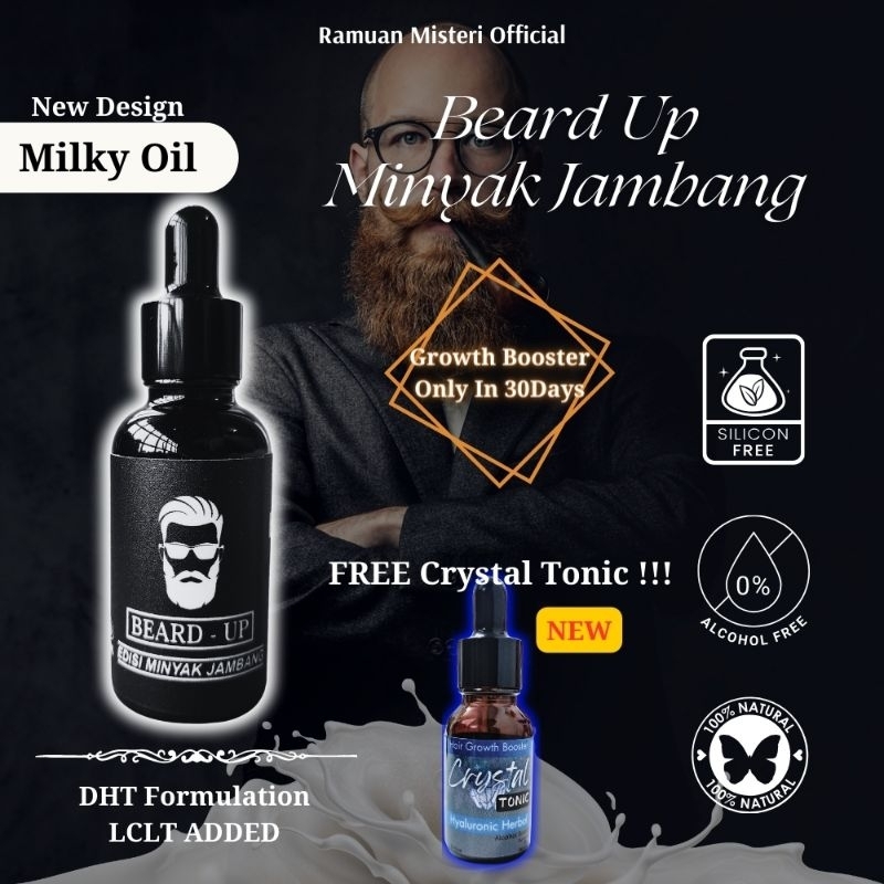 Ramuan Misteri Minyak Jambang Beard Oil Berkesan Pertumbuhan Janggutbulurambuthairfeathers 4399