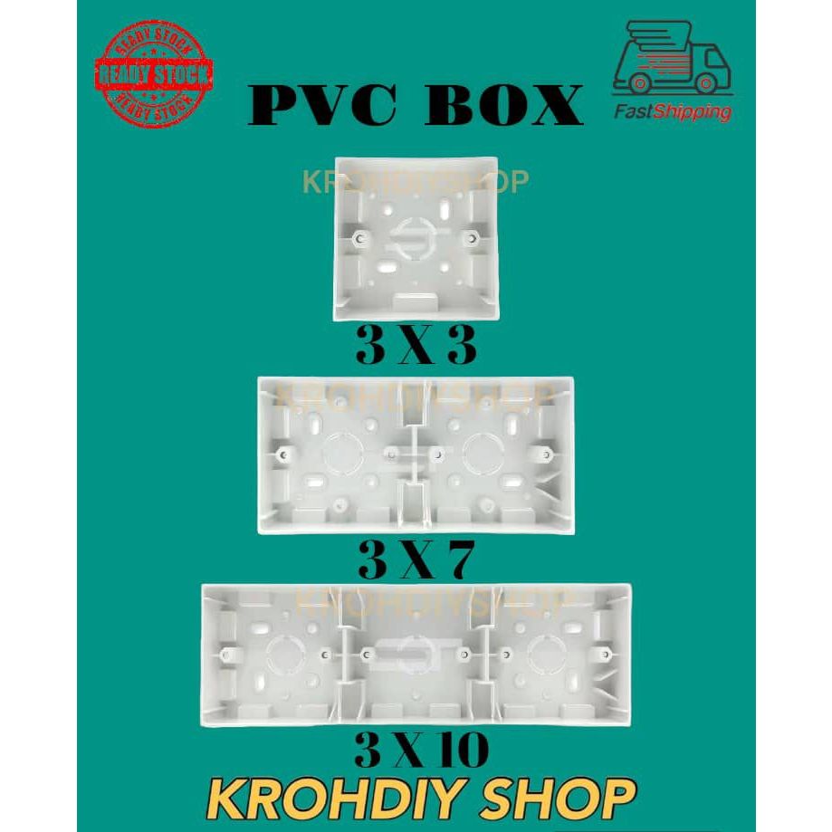 PVC Socket Switch Base / Nut Box / Surface Type Switch Box Casing ...