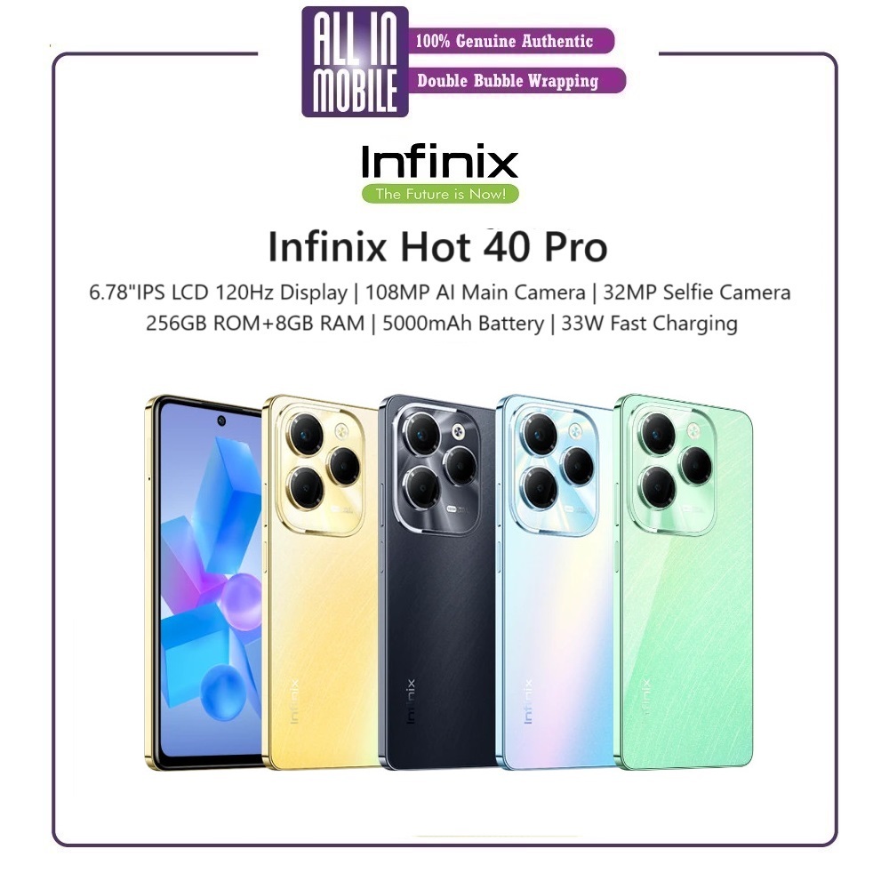 Malaysia Set Infinix Hot 40 Pro Hot 40i 256gb Rom 8gb Ram Official 1 Year Warranty By 1687