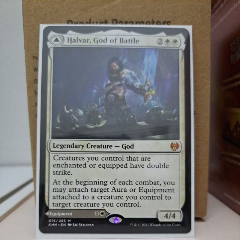 MTG Halvar, God of Battle//Sword of the Realms (KHM)(Mythic) Shopee