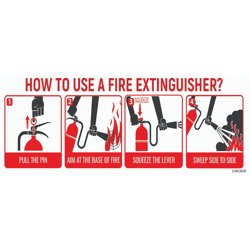 [OFFER] Fire Extinguisher Sticker (Big Size) Fire Hose Sticker, Safety ...