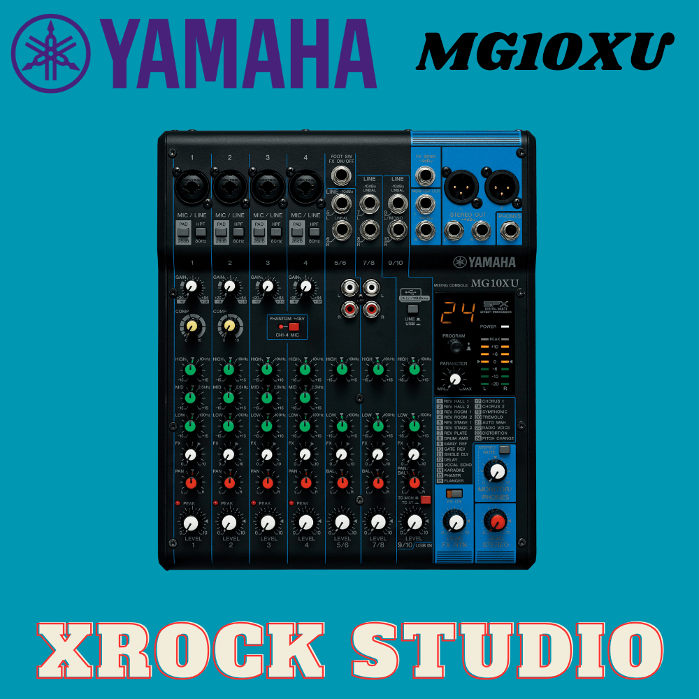 Yamaha MG10XU 10-Channel Mixer and Effects (MG-10XU/MG10XU) | Shopee ...