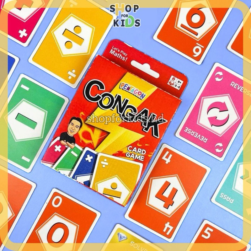 PENTAGON CONGAK CARD GAME | Permainan Kad Matematik Math is Fun ...