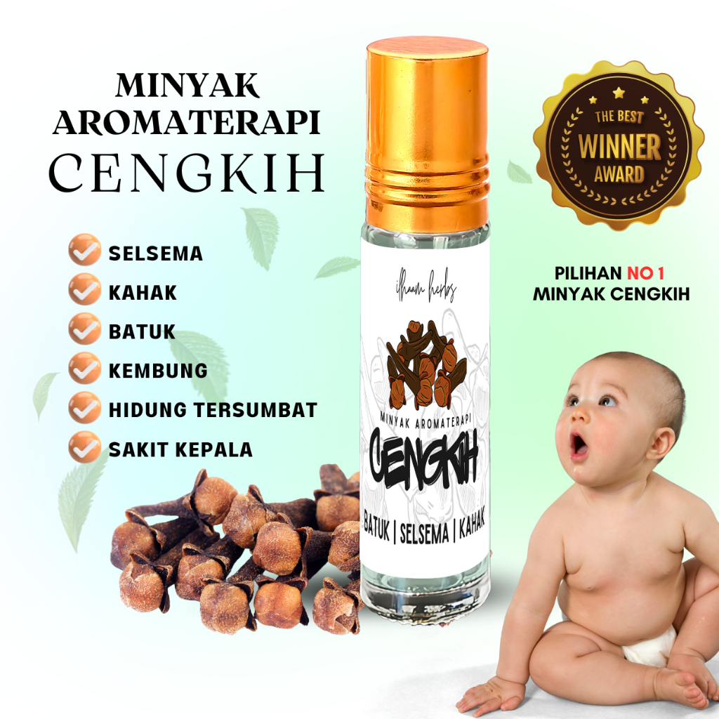 Aromatherapy Minyak Cengkih Batuk Aromaterapi Cough Relief Patch Baby