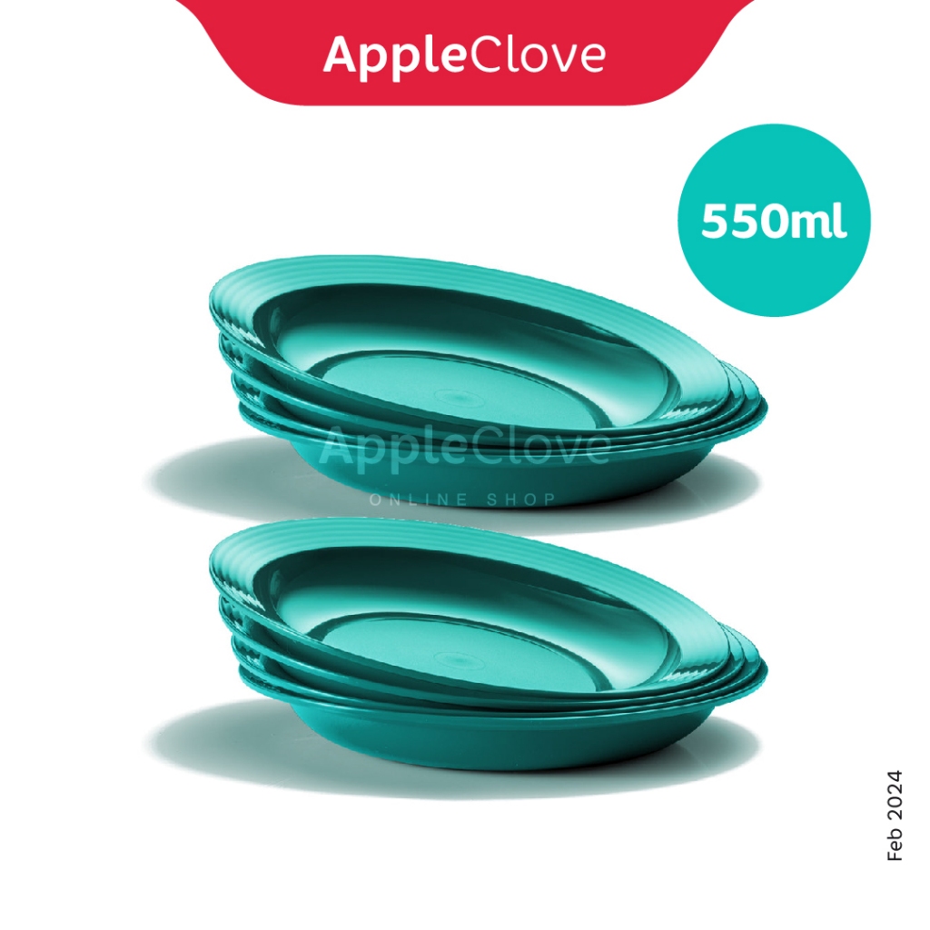 RAYA 2024 GIFT Tupperware Gourmet Plates (4) 550ml & Gourmet Legacy ...