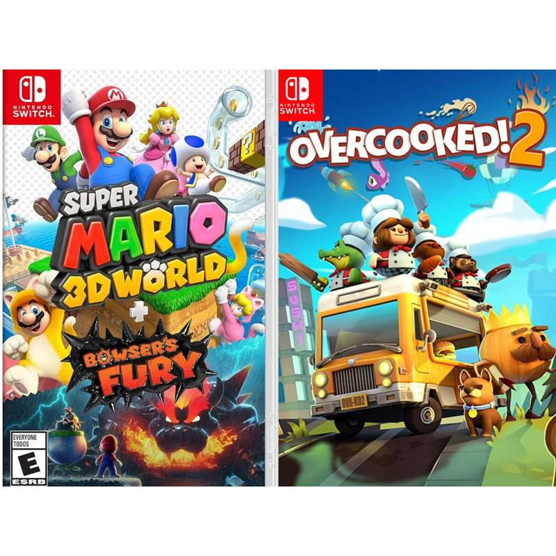 (2in1)Nintendo Switch Digital Mario 3D World,Overcooked! 2 | Shopee ...
