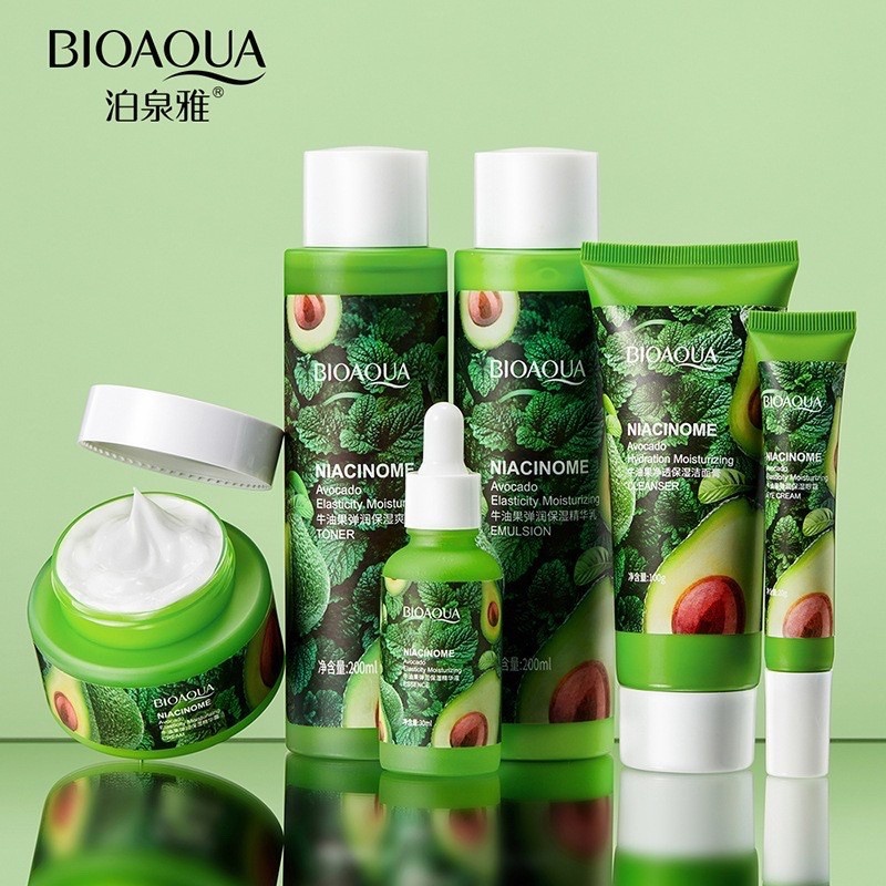 BIOAQUA 6 IN 1 GIFT Box Niacinome Avocado Elasticity Moisturizing ...