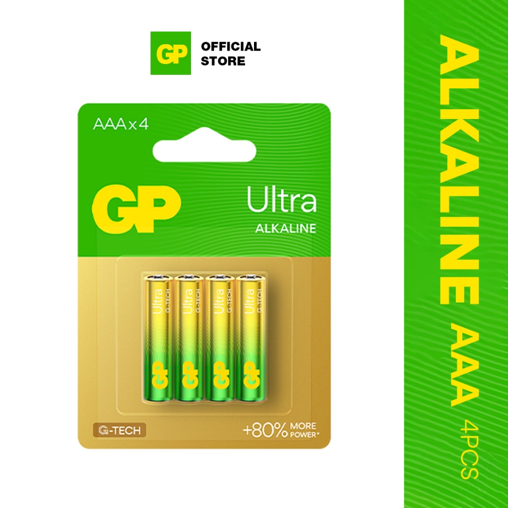 GP Ultra Alkaline Battery AAA [ Card of 4s / Bundles / Promo Pack