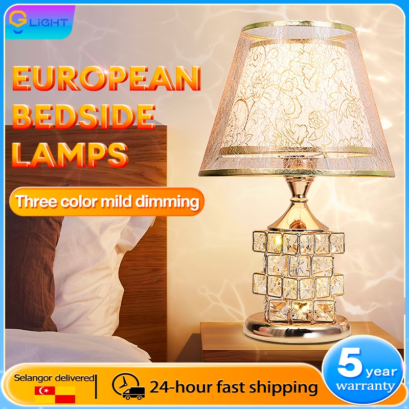 New Modern LED Design Gold Crystal Table Lamp / Gift Wedding / Lampu ...