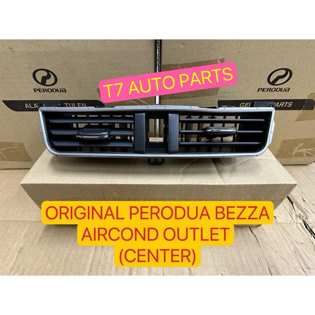 ORIGINAL PERODUA BEZZA AIRCOND OUTLET CENTER VENT TENGAH(CHROME KNOB ...