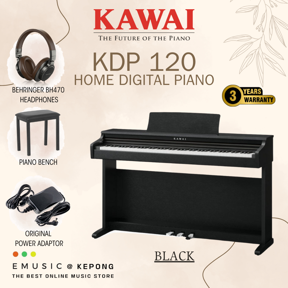 Kawai KDP120 88Key Digital Piano Home Portable Electric Piano