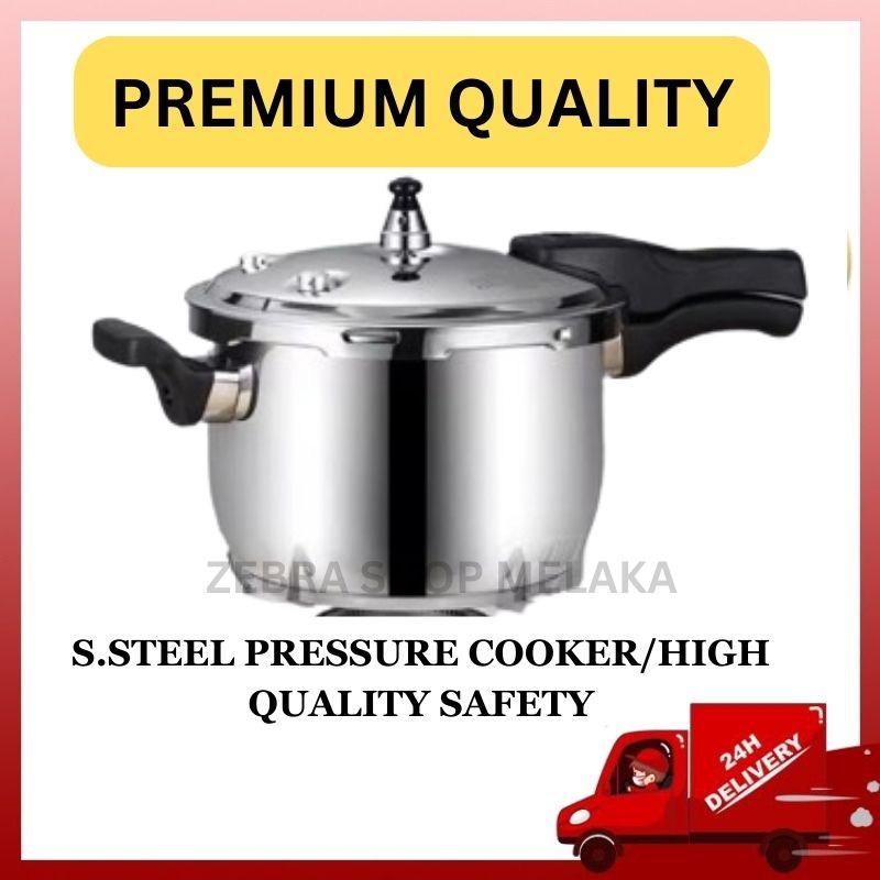 Stainless Steel Pressure Cooker High Quality Safety Gas Electric Vitro Induction Suitable Shopee Malaysia