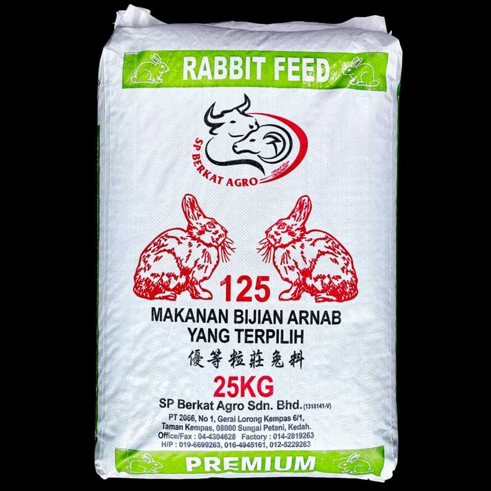 1 KG 125 Makanan Arnab Premium / Rabbit Pellet / Dedak Arnab | Shopee ...
