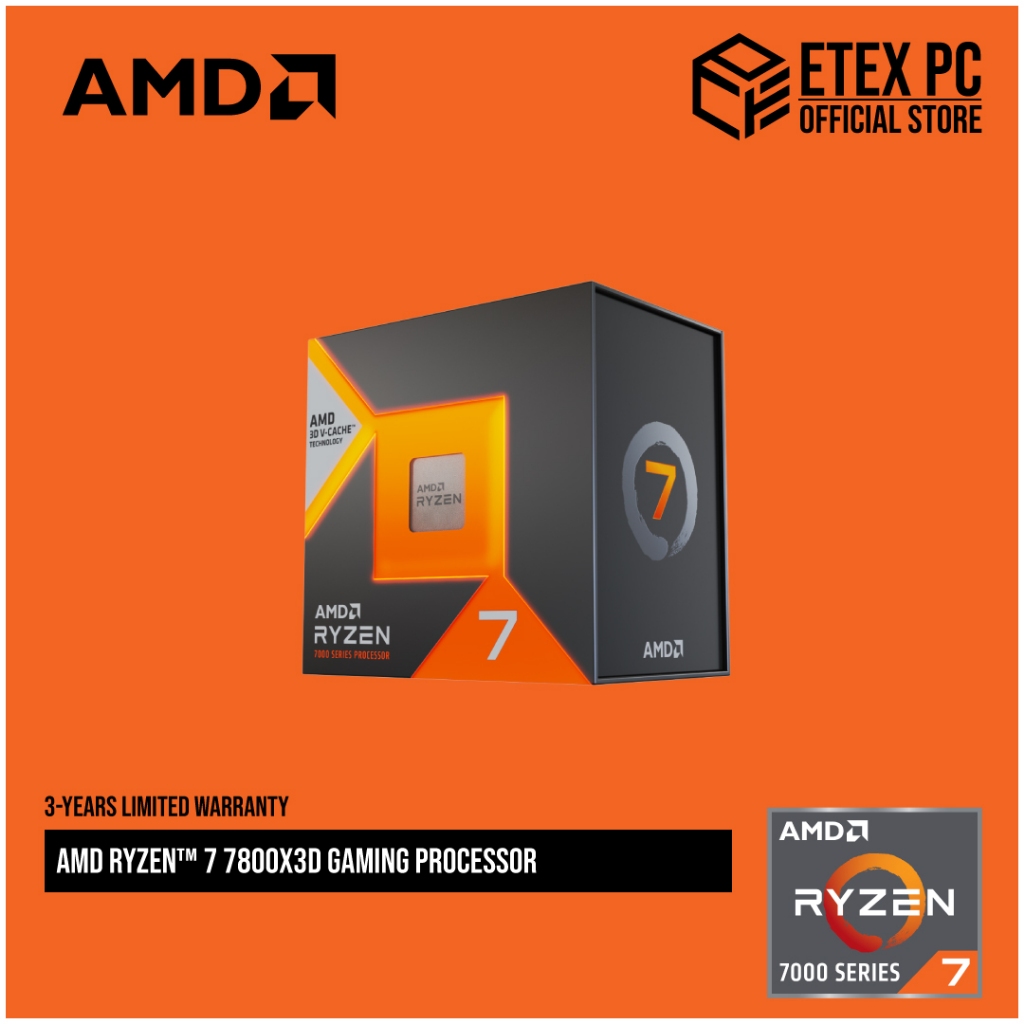 AMD Ryzen™ 7 7800X3D Gaming Processor Socket AM5 96MB Cache, Up to 5.0GHz 8Core 16Threads