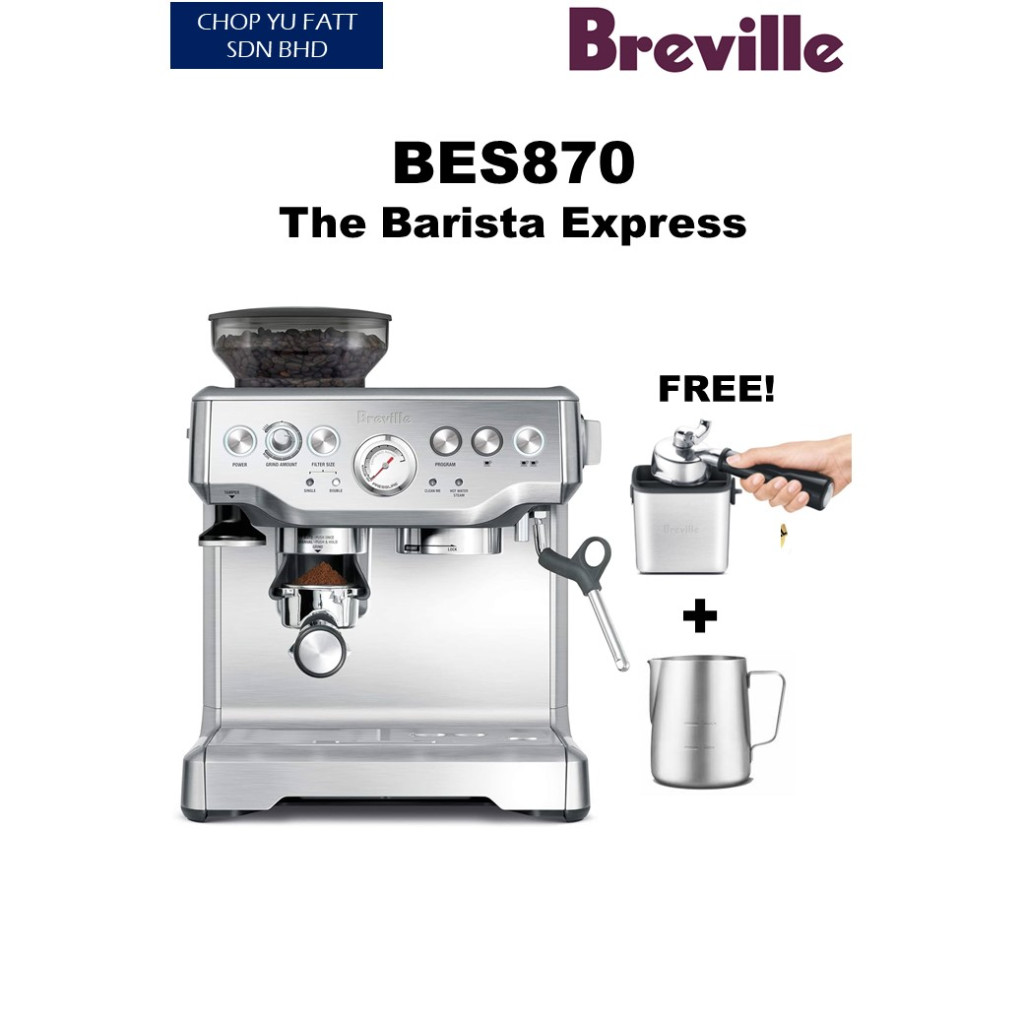 Breville BES870 Barista Express Espresso Machine Shopee Malaysia