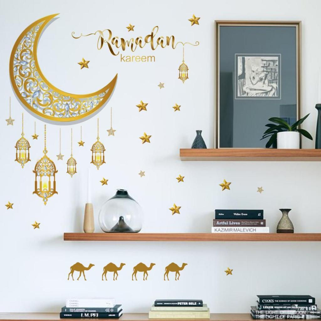 EID Mubarak Selamat Hari Raya Ramadam Mubarak Wall Decoration Sticker ...