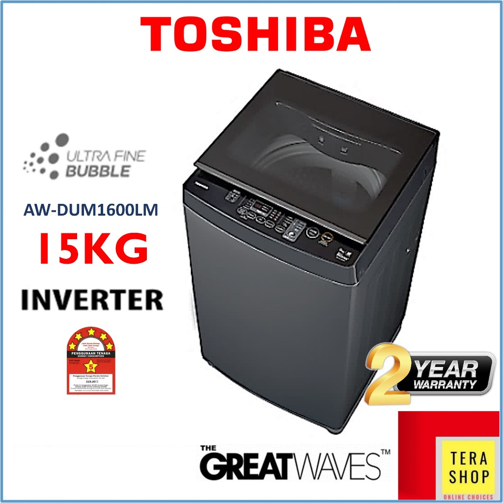 Toshiba 15KG DD Inverter Washing Machine Mesin Basuh Shopee Malaysia