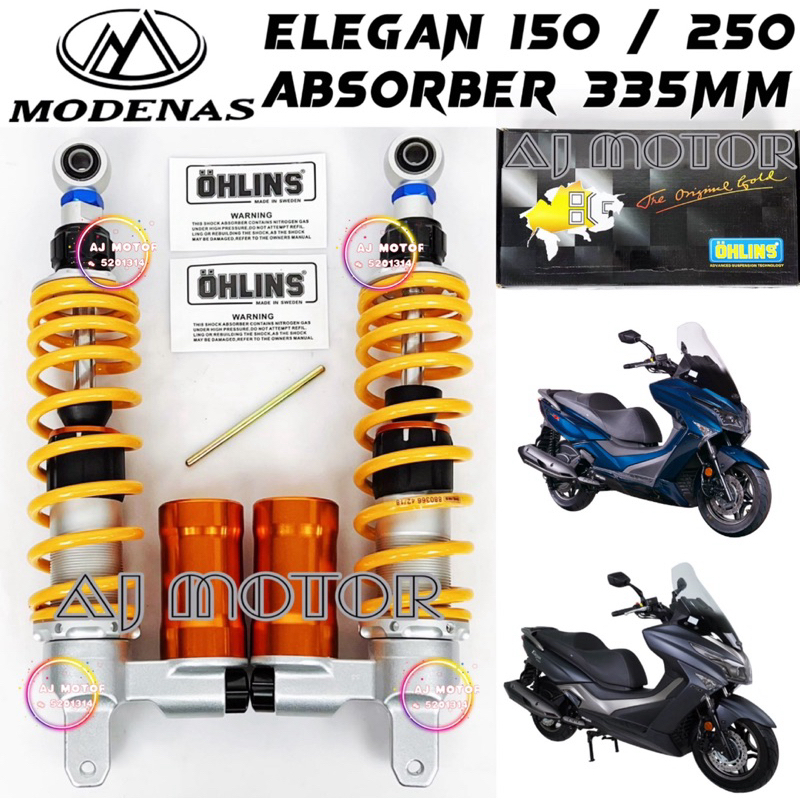 [ ABSORBER GAS TANK 335MM MODEL LOWER ] MODENAS ELEGAN ELEGAN150 ...