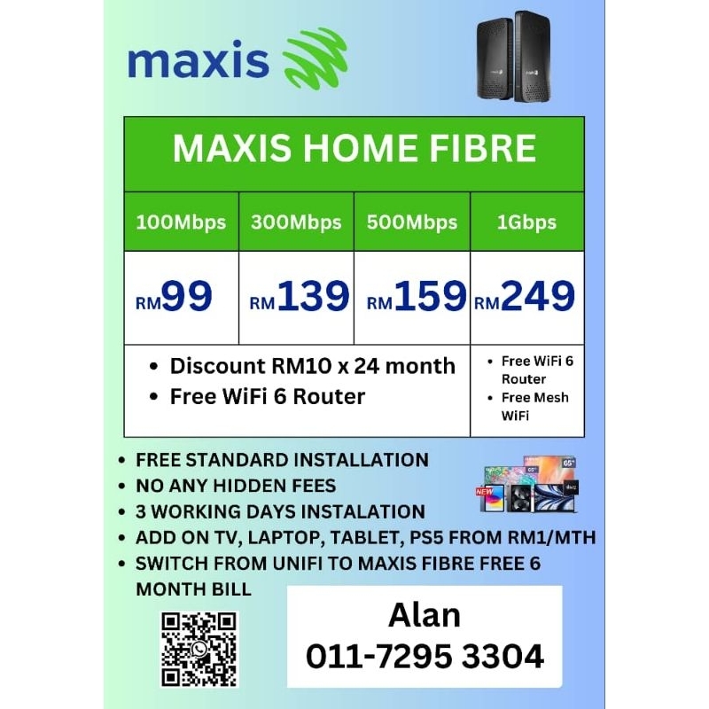 Maxis Home Fibre Package | Shopee Malaysia