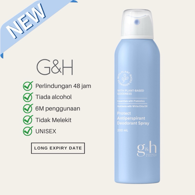 G&H PROTECT+ Deodorant & AntiPerspirant Spray Shopee Malaysia