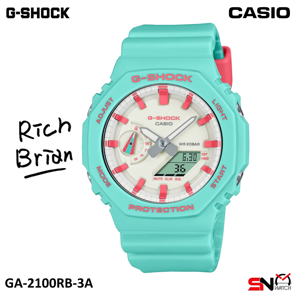 Casio G-Shock GA-2100RB GA-2100RB-3A Rich Brian Collaboration Model ...