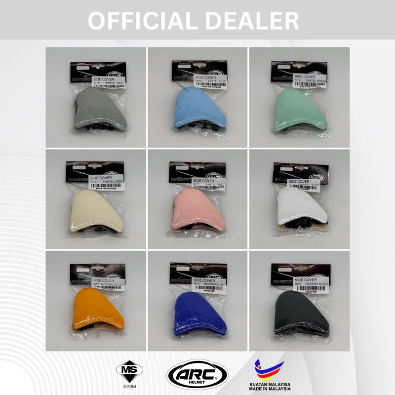 Side Cover ARC RITZ Helmet Original | Shopee Malaysia