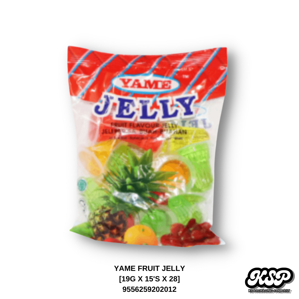 19g x 15pcs Yame Fruit Flavour Jelly Jeli Perisa BuahBuahan 水果味果冻