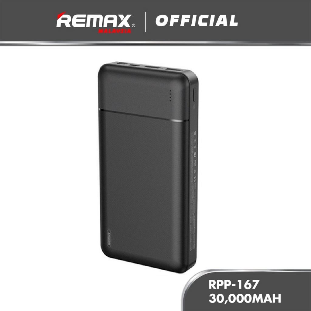 Remax RPP-167 Lango Series 30000mAh 2.1A Power Bank Dual Output Ports ...