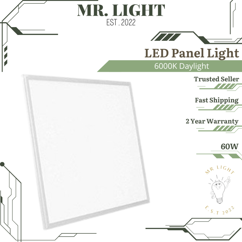 [Mr Light] LED Panel Ceiling Light 60W 6000k, Mosquito proof, Easy ...