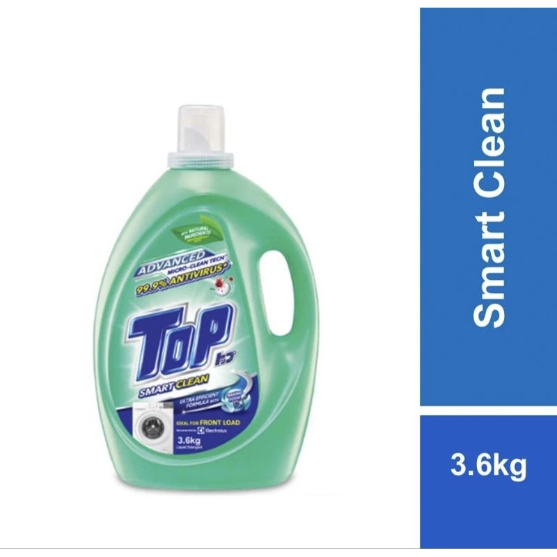 TOP Front Load Liquid Laundry Detergent Smart Clean Low Suds (3.6kg